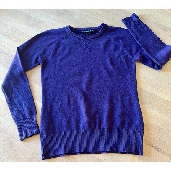 French Connection Purple Crew Neck Pullover Sweater Womens Medium - Picture 1 of 7